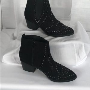 London Rag Boots Size 7.5 with silver rhinestones